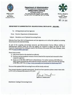 Guam Government Accounting Forms Catalog Overview form preview