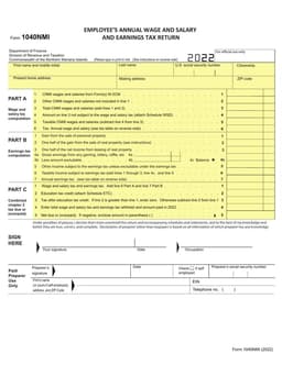 1040NMI Northern Mariana Islands Wage Reporting form preview