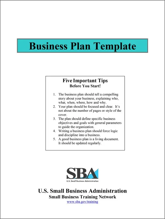 Structured Business Planning Document